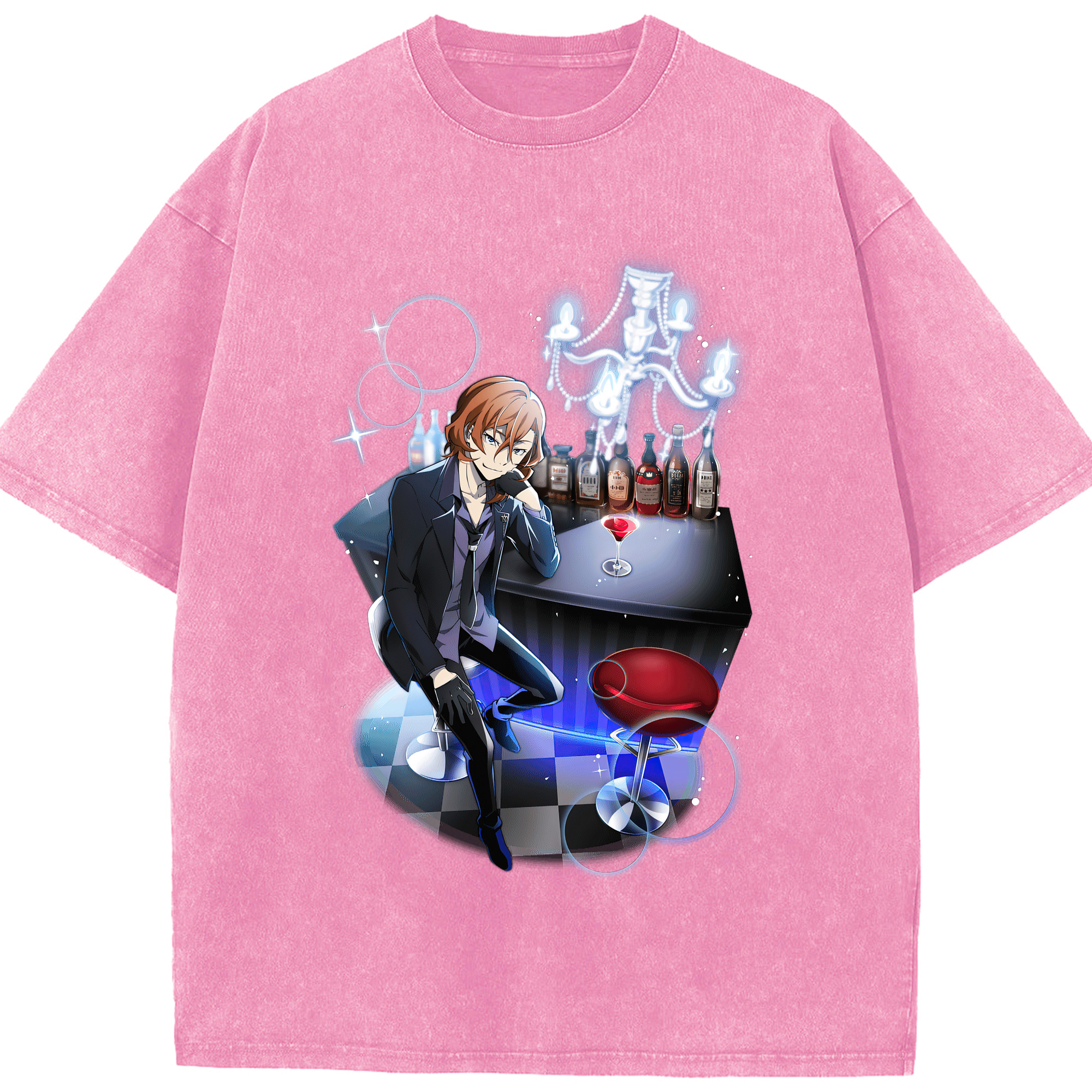 （画像用） 文豪ストレイドッグス Bungo Stray Dogs 綿100% ヴィンテージ風 半袖Tシャツ（フロントプリント）